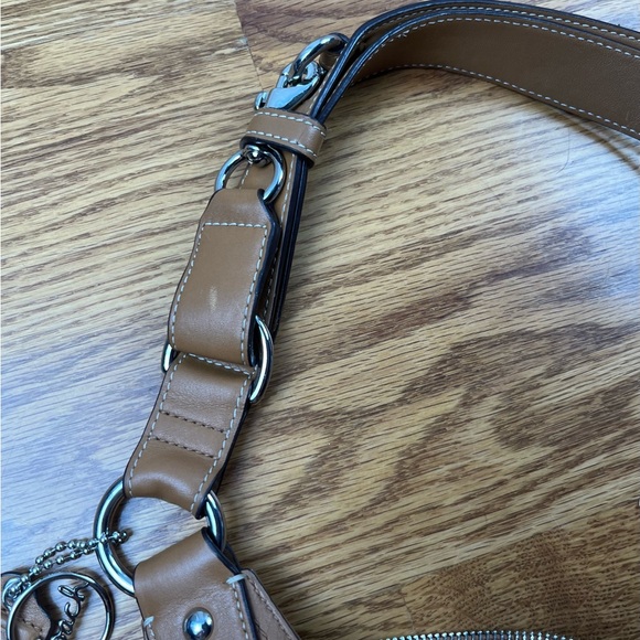 EUC Coach Duffle Shoulder Bags 2Way Diagonal Hanging F17116 Camel Brown - Picture 7 of 11